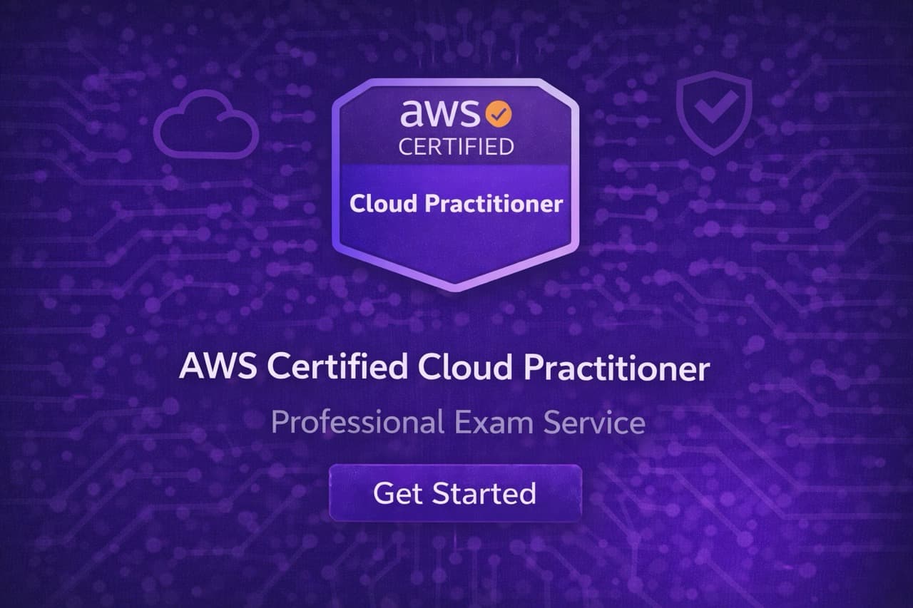 Take my AWS Certified Cloud Practitioner exam for me - Professional certification service