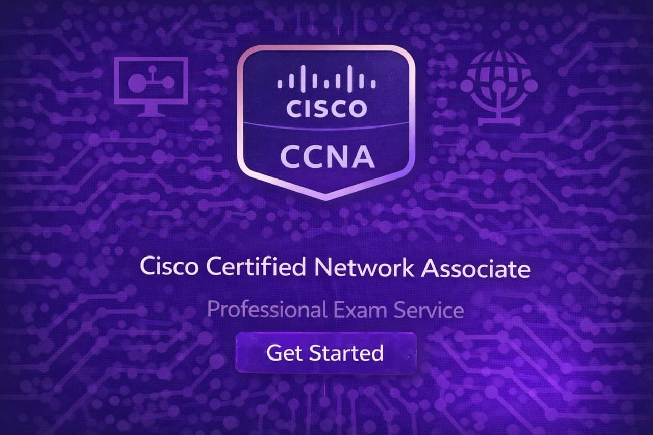 Take my CCNA exam for me - Professional Cisco CCNA certification assistance service