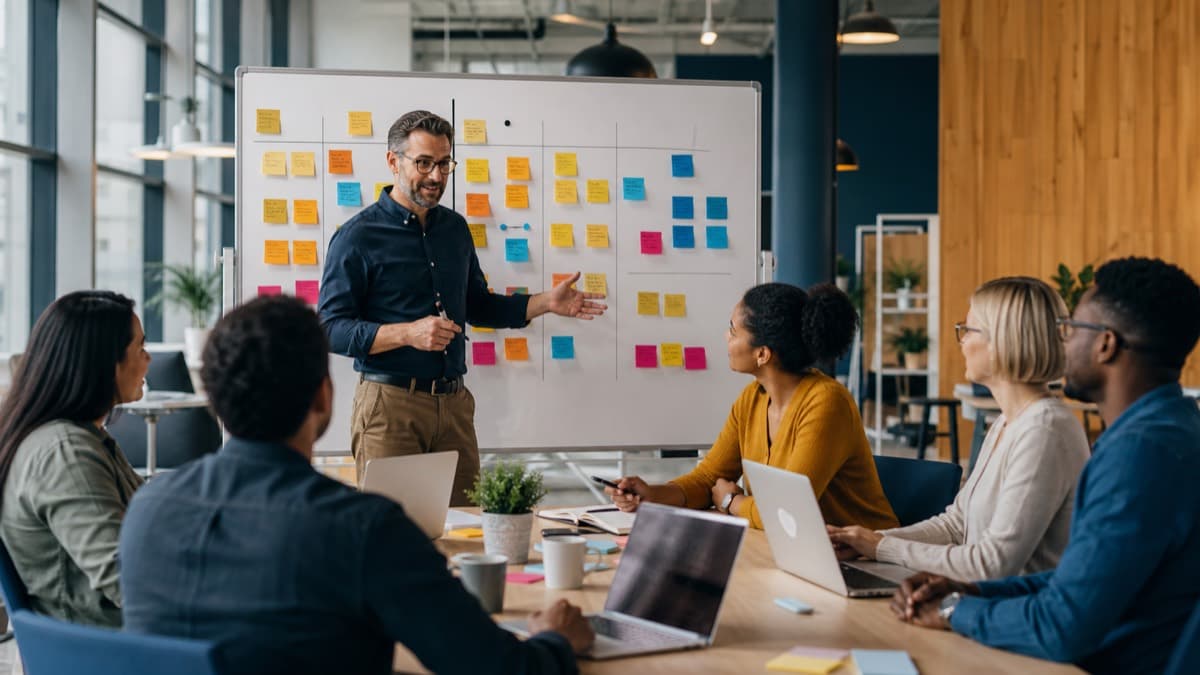 Take my CSM exam for me service with a Certified ScrumMaster tutor leading agile sprint planning