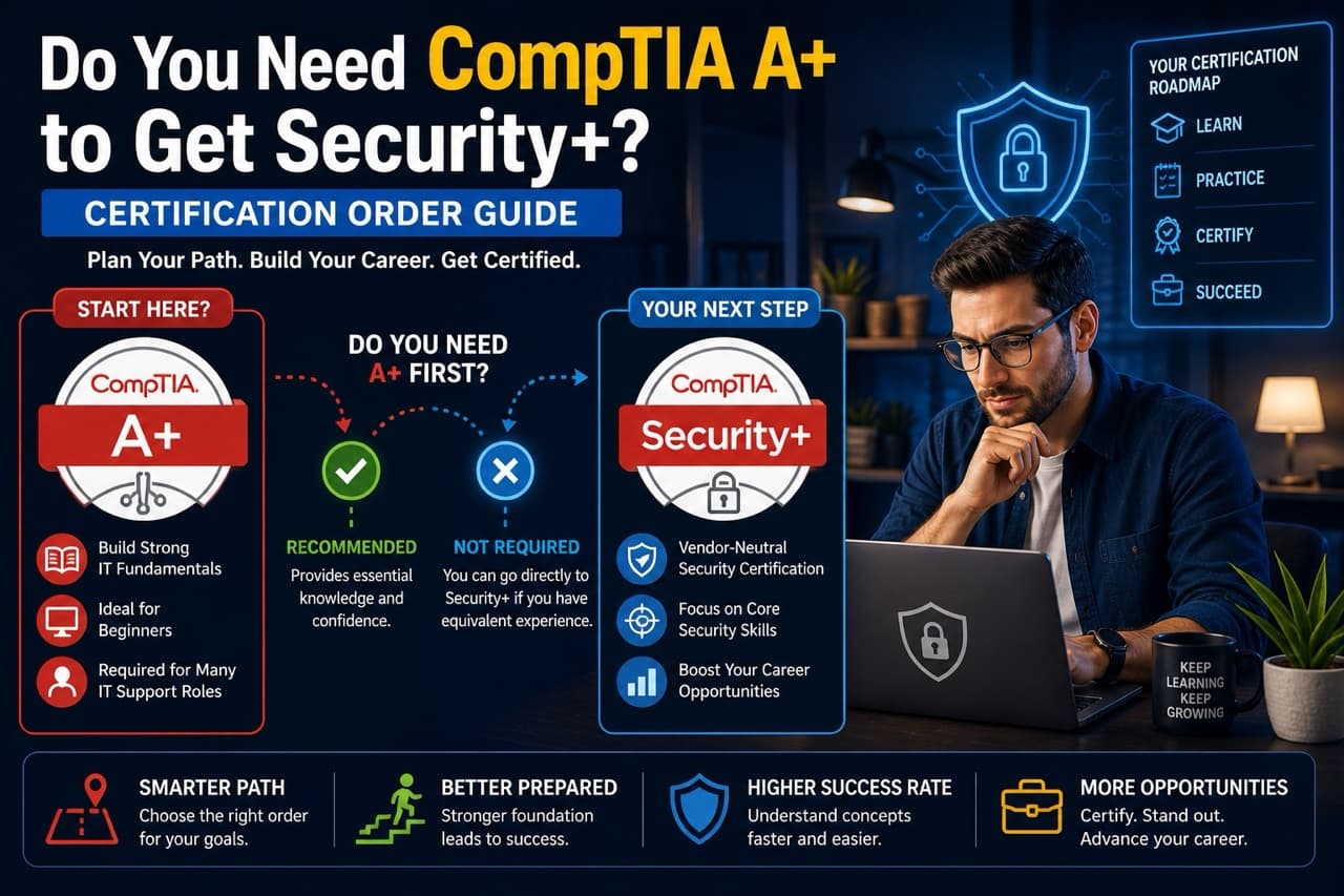 Do You Need CompTIA A+ to Get Security+? Certification Order Guide 2026
