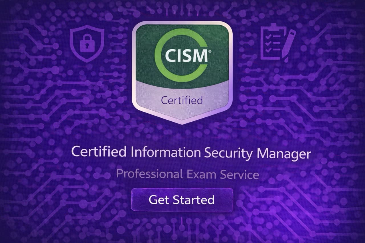 Take my CISM exam for me - Professional ISACA certification service